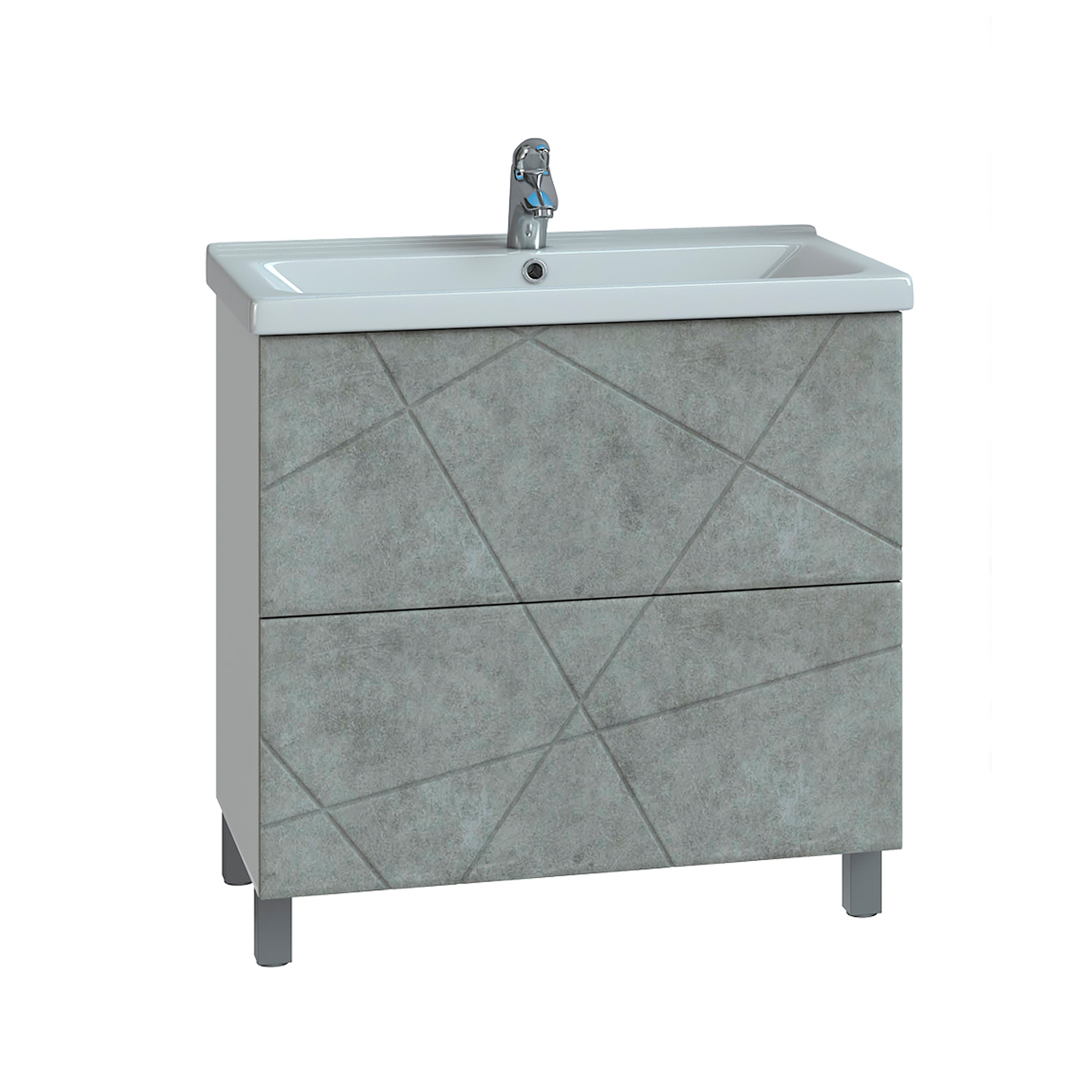 Тумба под раковину VIGO Geometry 70 напольная бетон (016 бетон) Тумба под раковину VIGO Geometry 70 напольная бетон (016 бетон)