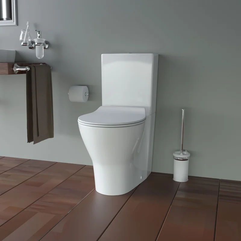 Унитаз-компакт СКАНДИ МЛЖС Slim Soft Close двухрежимный, сиденье дюропласт с микролифтом CDB00029301 (4810531151326) купить оптом и для комплектации объектов в компании «Лаваль».