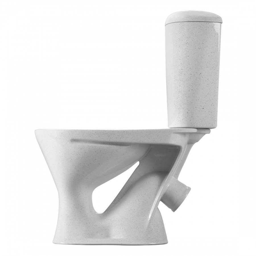 Унитаз-компакт "Версия" наклонный выпуск, с кнопочной арматурой и сиденьем, крап на белом  SANTERI Унитаз-компакт "Версия" наклонный выпуск, с кнопочной арматурой и сиденьем, крап на белом  SANTERI