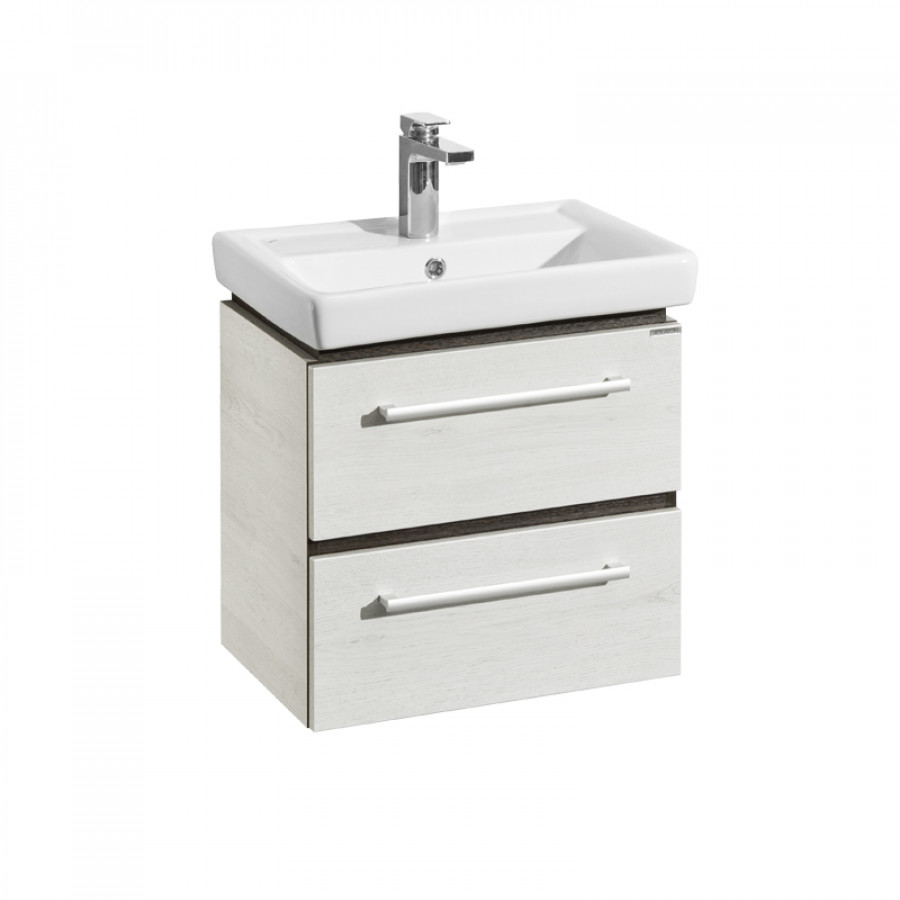 Тумба РОНДА 55 мини, дуб сом (под раковину ТИГОДА 55 мини)