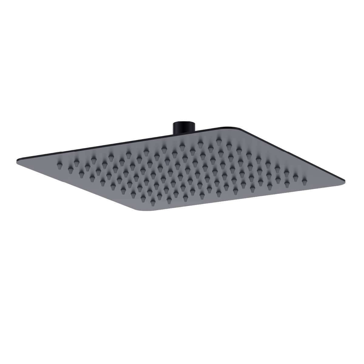 Лейка душевая верхняя, квадратная, 250х250мм, черный, LM,  LM9487BL