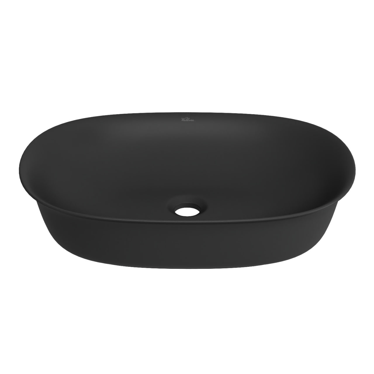 Накладная раковина для ванной комнаты Wellsee Brillant iCon 326003000: овальная раковина, ширина умы