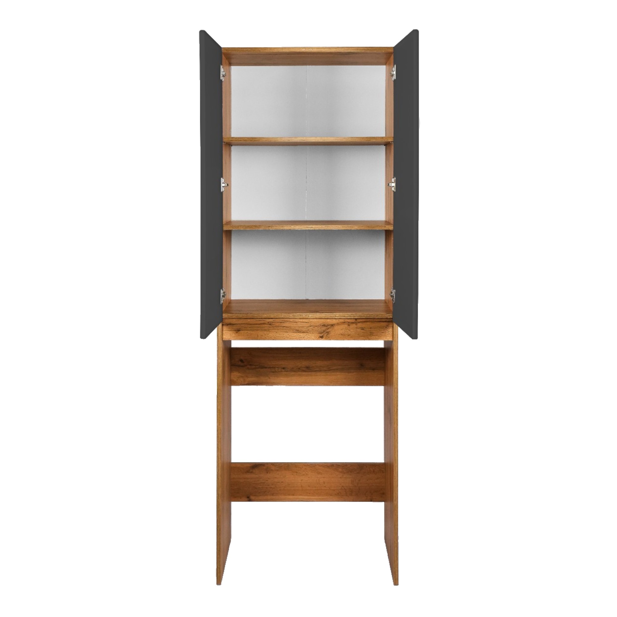 Шкаф для стиральной машины VIANT БОСТОН 65 напольный графит/дуб вотан (VBOS645G-SHSM) Шкаф для стиральной машины VIANT БОСТОН 65 напольный графит/дуб вотан (VBOS645G-SHSM)