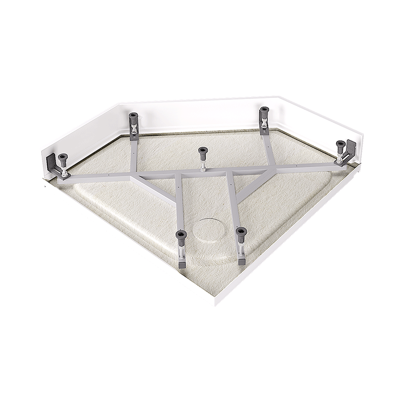 Душевой поддон ALEX BAITLER AB9017V-1 пятиугольный белый 