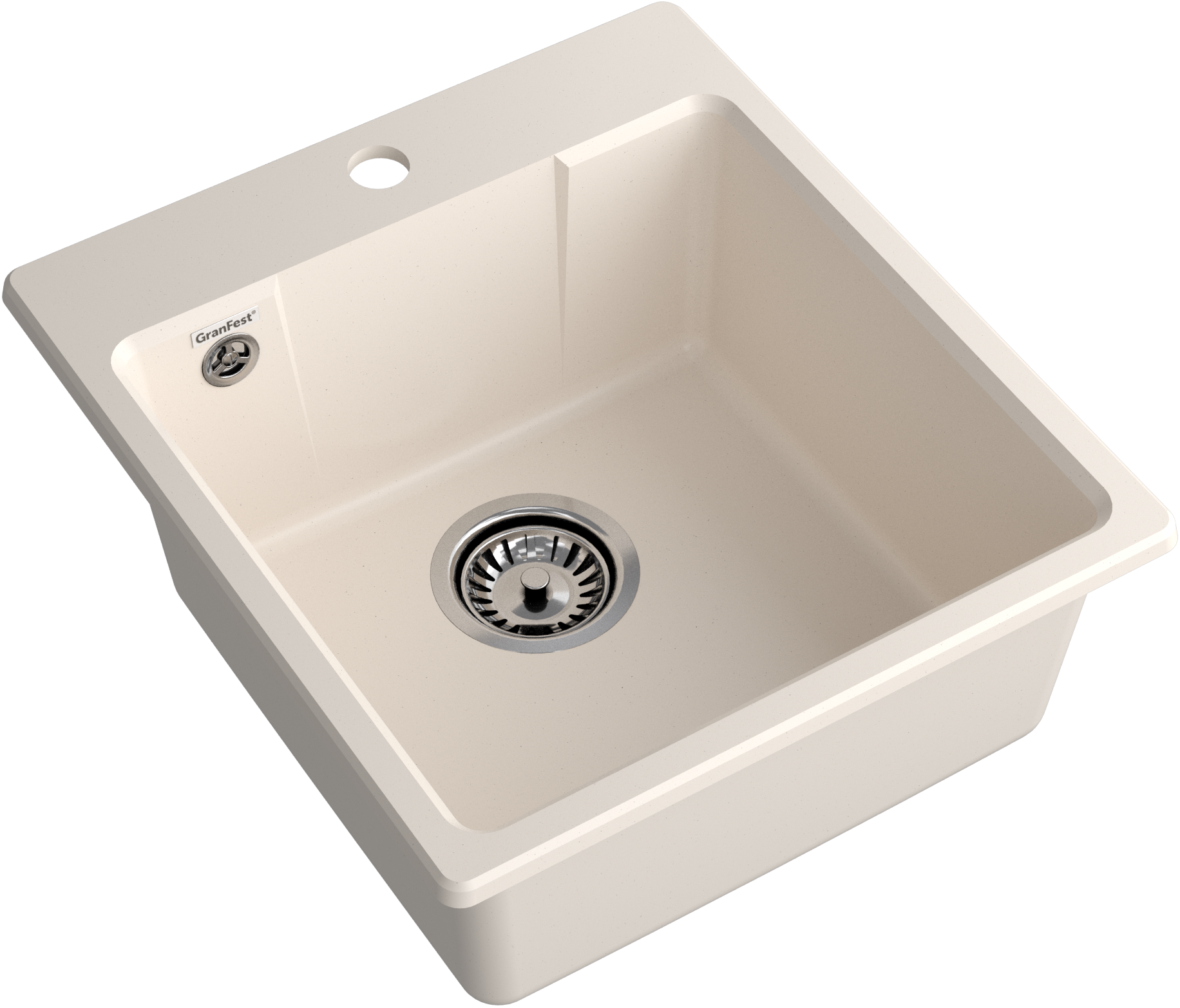 GRANFEST Мойка URBAN 644  1-чаша 440*490мм белый арт.GF-UR- GRANFEST Мойка URBAN 644  1-чаша 440*490мм белый арт.GF-UR-