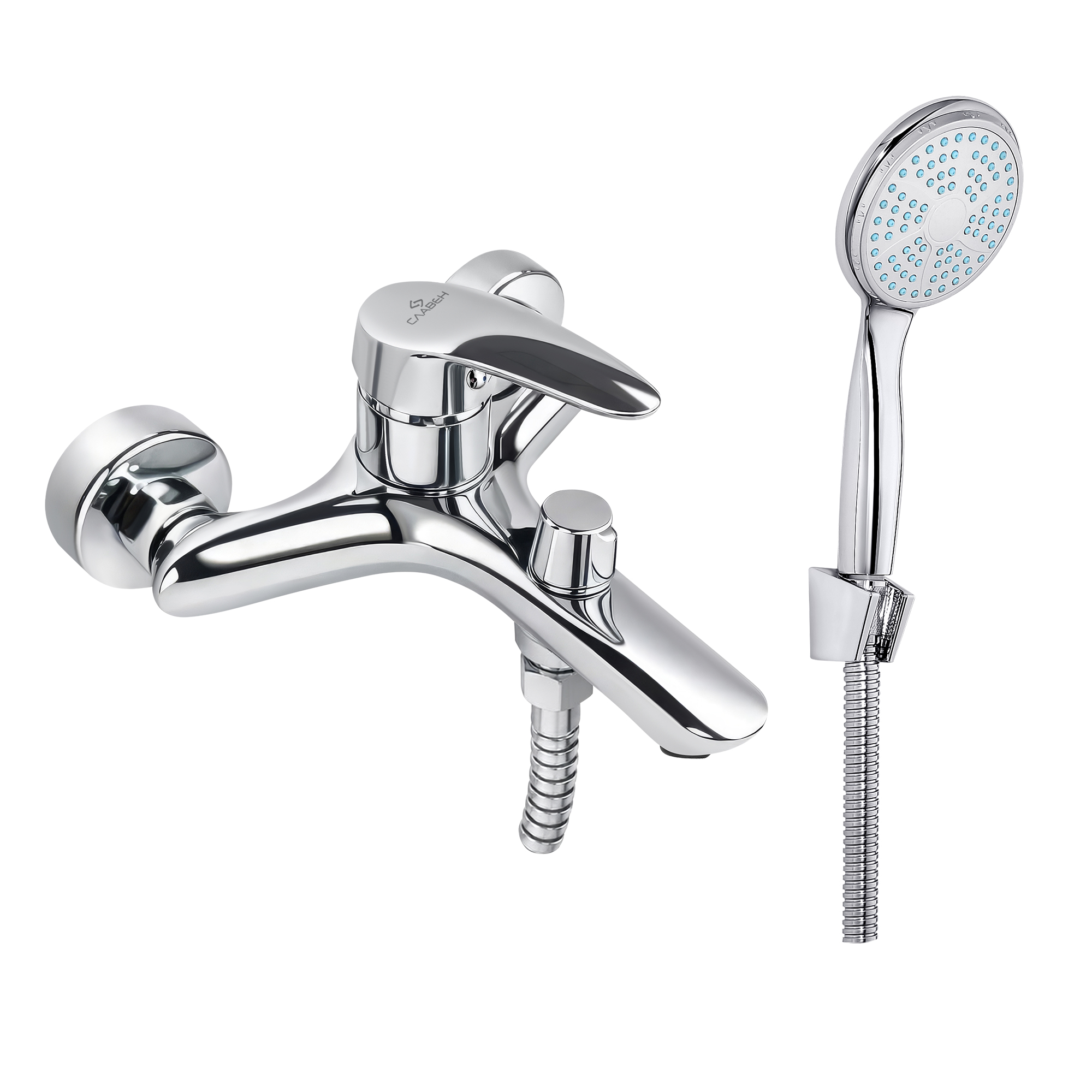 Смеситель для ванны СЛАВЕН Дача СЛ-ОД-В33 с коротким литым изливом, хром