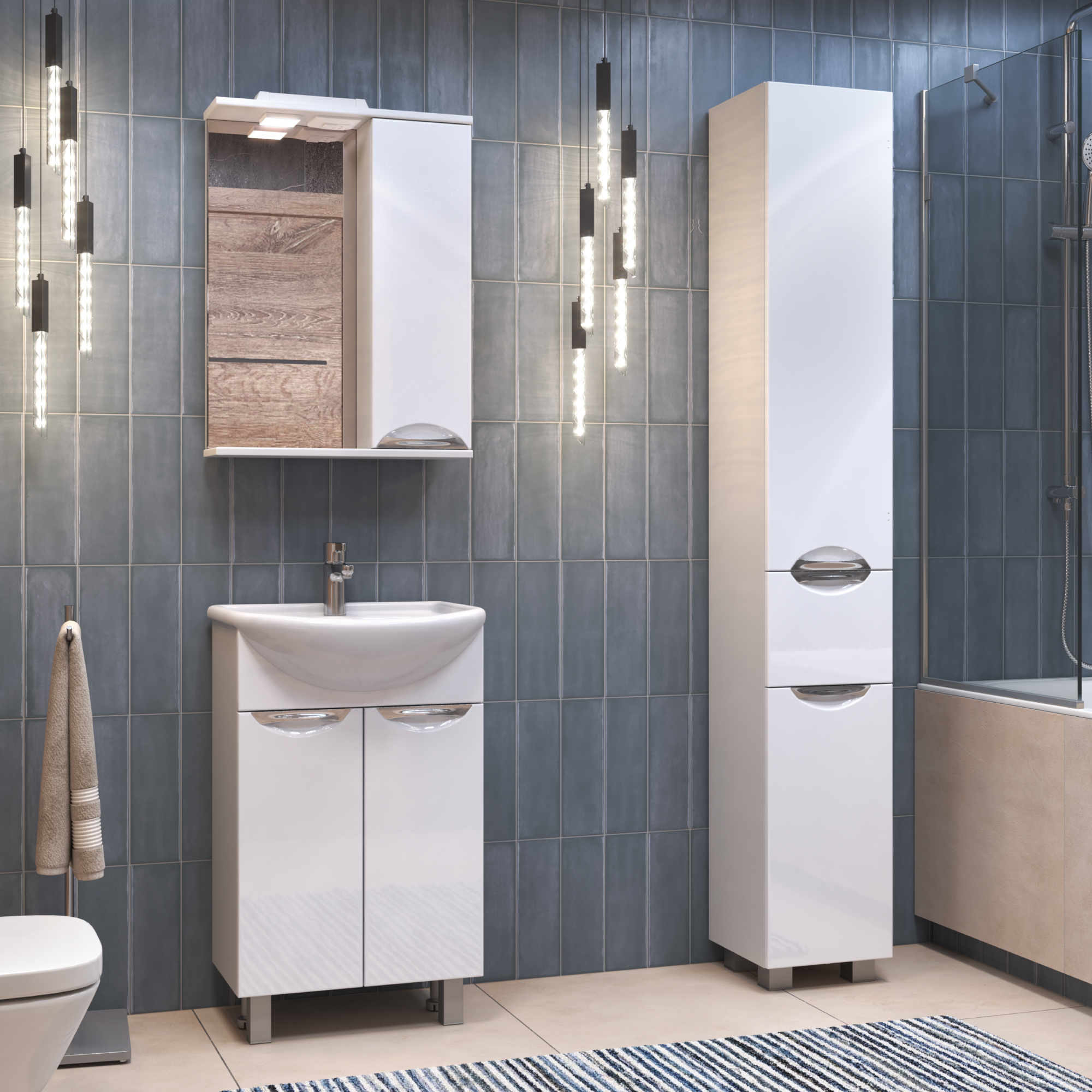 Зеркало со шкафом VIGO Callao 50 подвесное белый (z.CAL.50.R.El) Зеркало со шкафом VIGO Callao 50 подвесное белый (z.CAL.50.R.El)