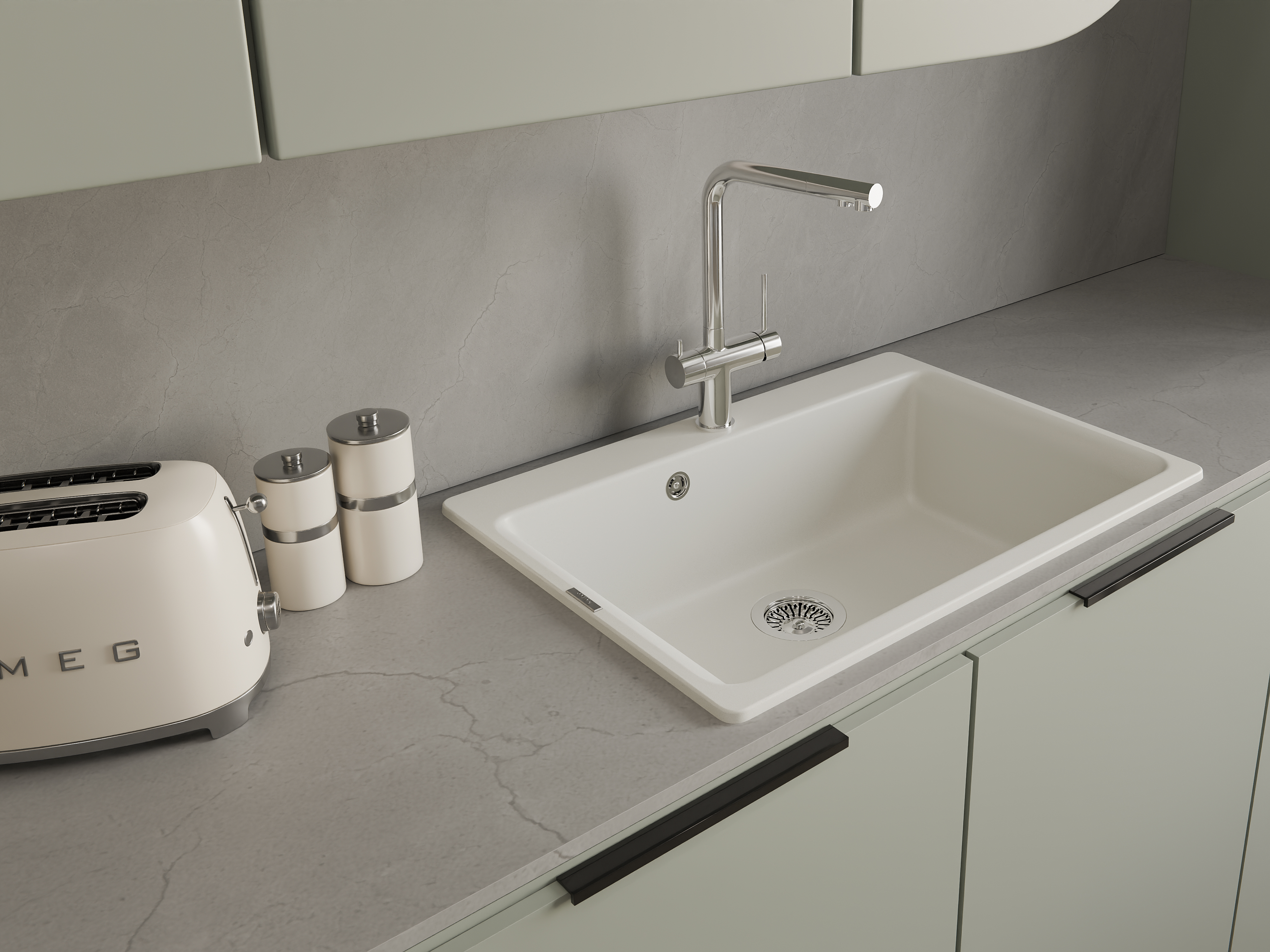 RIVELATO Мойка AXEL 70  1-чаша 730*520мм topazio арт.