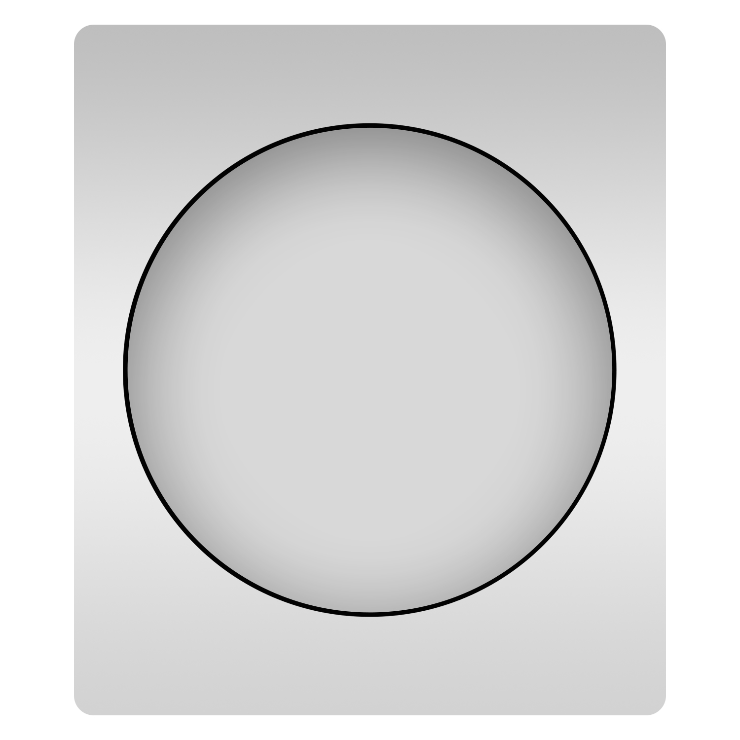 Круглое зеркало, 80 см