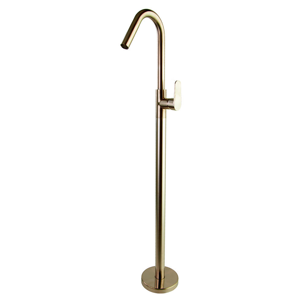 Напольный однорычажый смеситель для раковины тотем ALEXIA 367602SOC золото брашированное