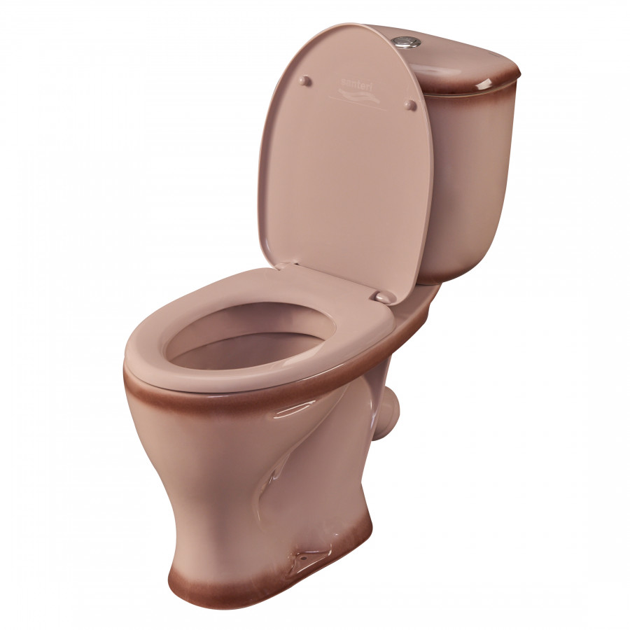 Унитаз-компакт "Воротынский" косой выпуск, с кнопочной арматурой и сиденьем, бежевый  SANTERI Унитаз-компакт "Воротынский" косой выпуск, с кнопочной арматурой и сиденьем, бежевый  SANTERI
