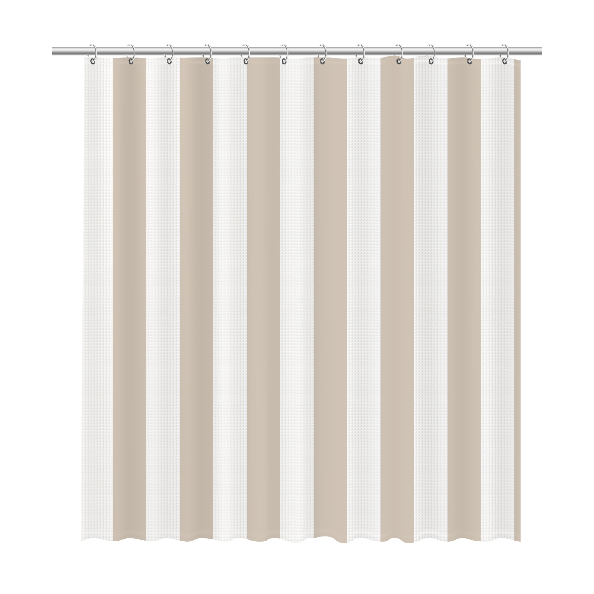 Шторка для ванной Fixsen Vafel, бежевая FX-5020A Шторка для ванной Fixsen Vafel, бежевая FX-5020A