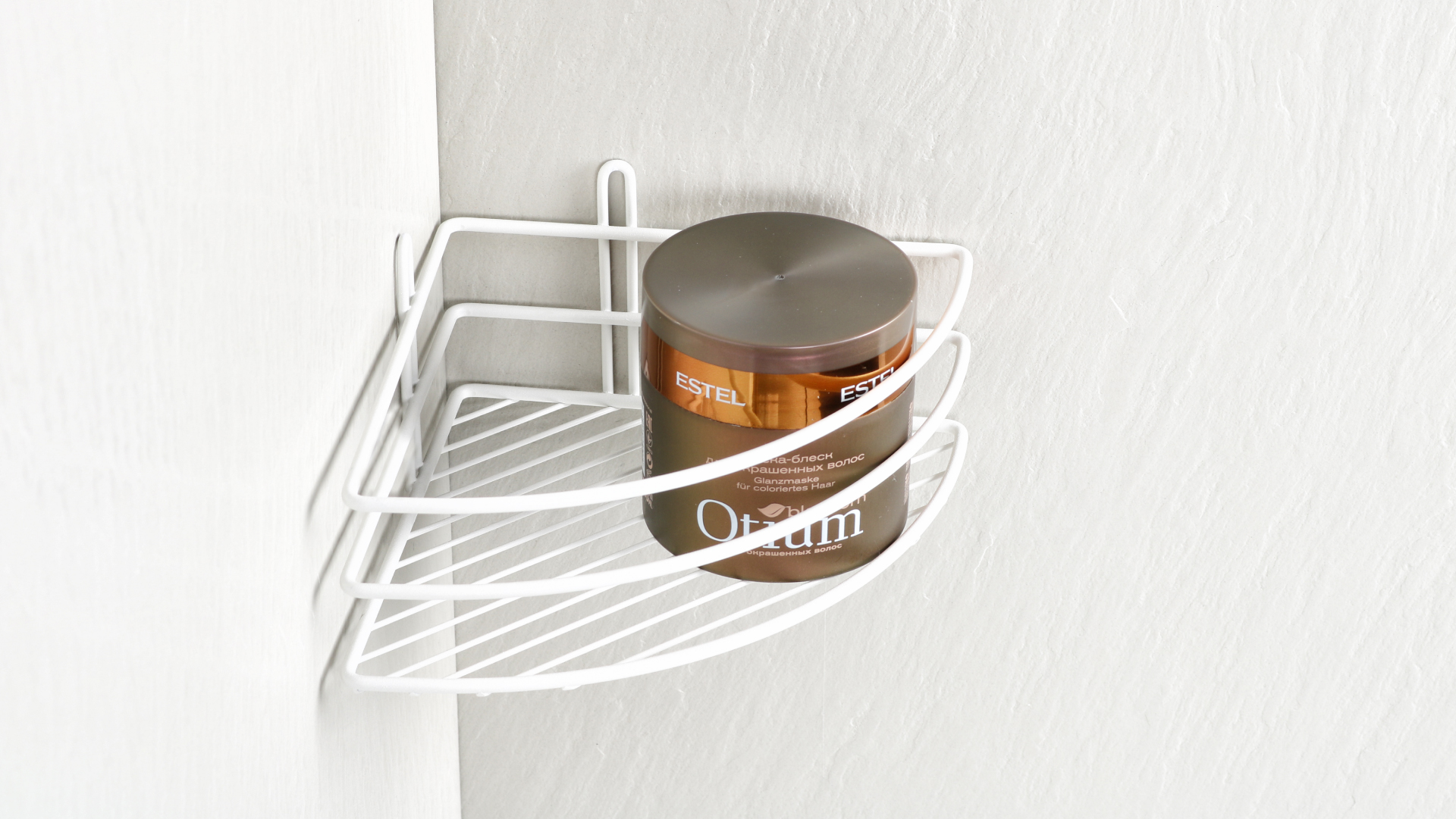 Полка угловая одноэтажная белая Fixsen FX-710W-1