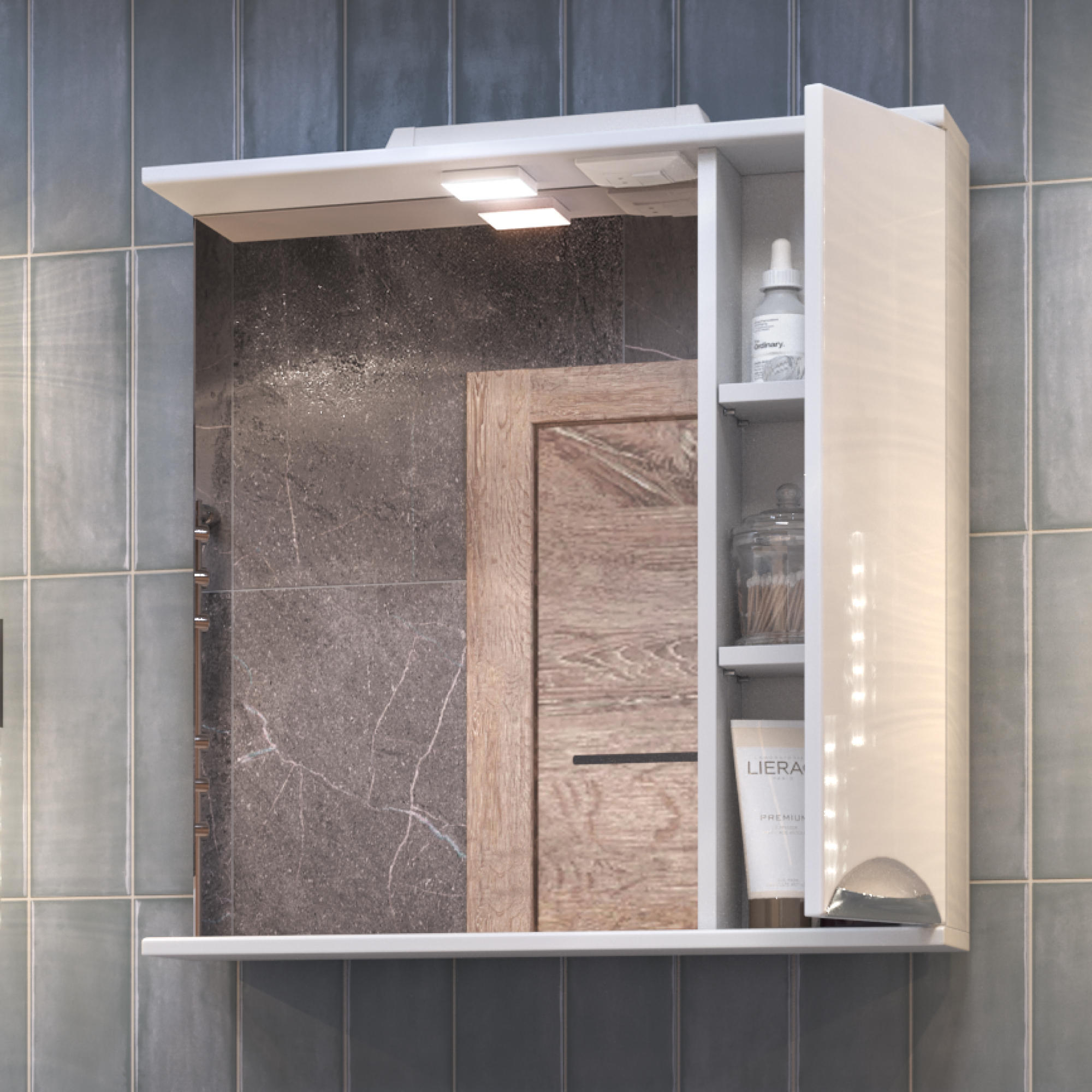 Зеркало со шкафом VIGO Callao 70 подвесное белый (z.CAL.70.R.El) Зеркало со шкафом VIGO Callao 70 подвесное белый (z.CAL.70.R.El)