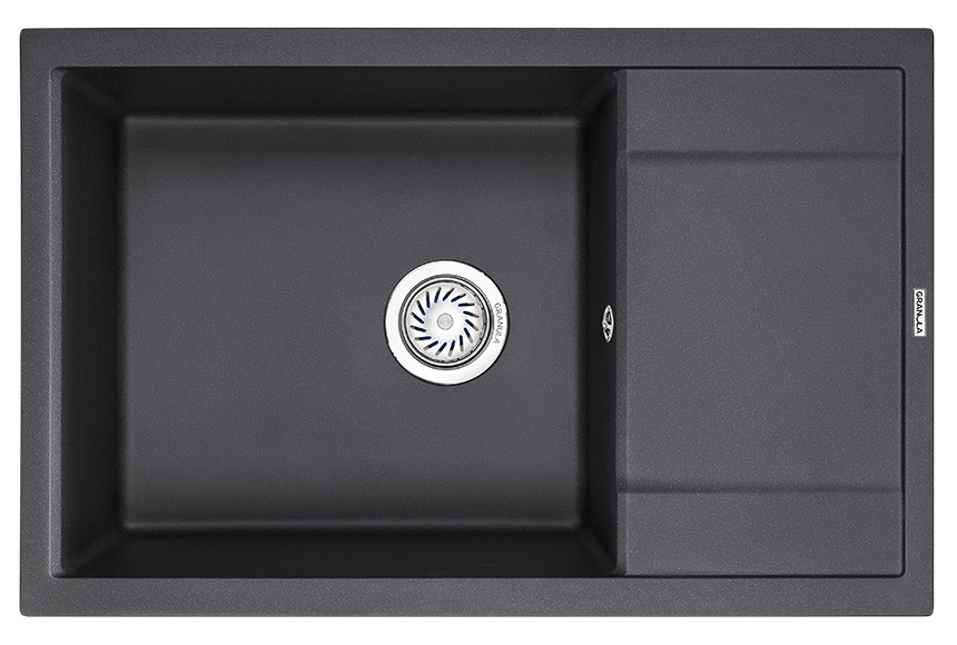 Кухонная мойка GRANULA (7805, ЧЕРНЫЙ)