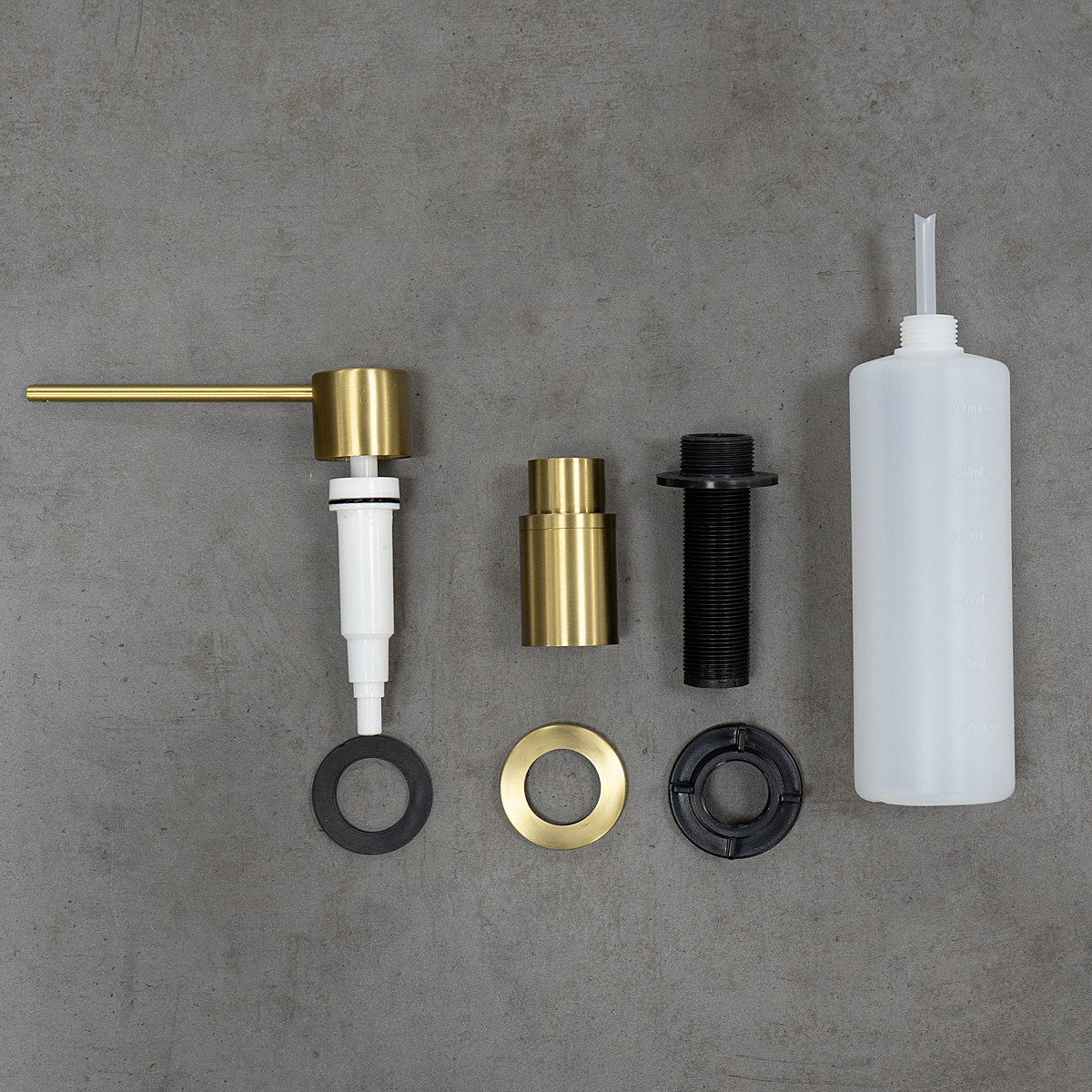 Expert Аксессуары для кухни, дозатор для жидких моющих средств врезной, светлое золото нано, LM Expert Аксессуары для кухни, дозатор для жидких моющих средств врезной, светлое золото нано, LM