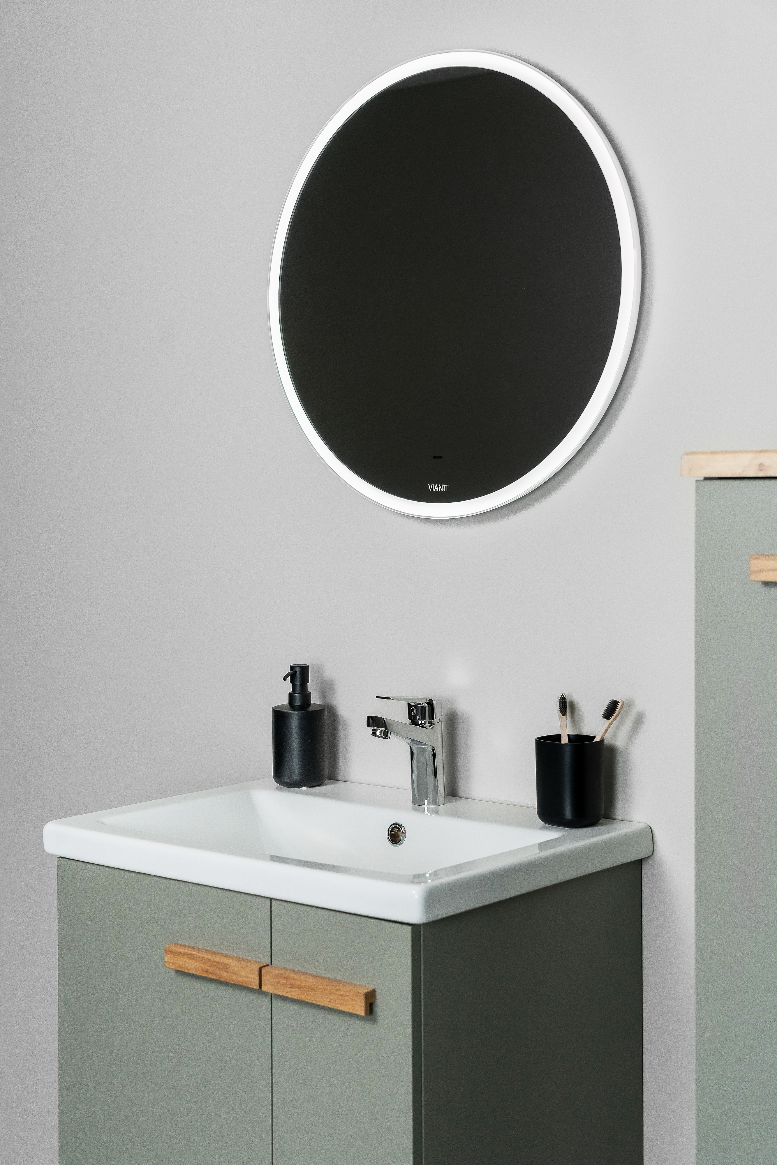 Шкаф-пенал VIANT МЮНХЕН 50 подвесной  хаки (VMUN50H-PENP) Шкаф-пенал VIANT МЮНХЕН 50 подвесной  хаки (VMUN50H-PENP)