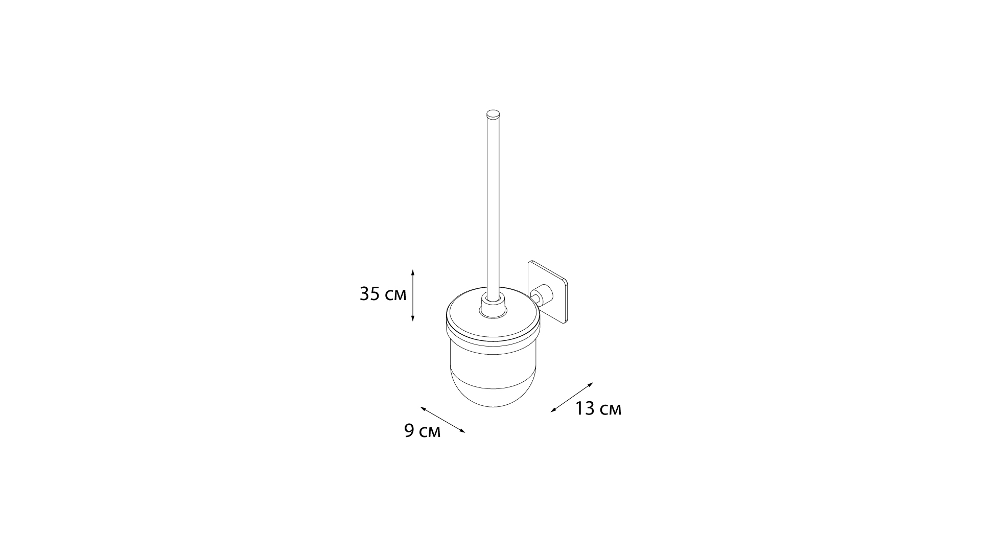 Ерш настенный FIXSEN Square (FX-93113) Ерш настенный FIXSEN Square (FX-93113)