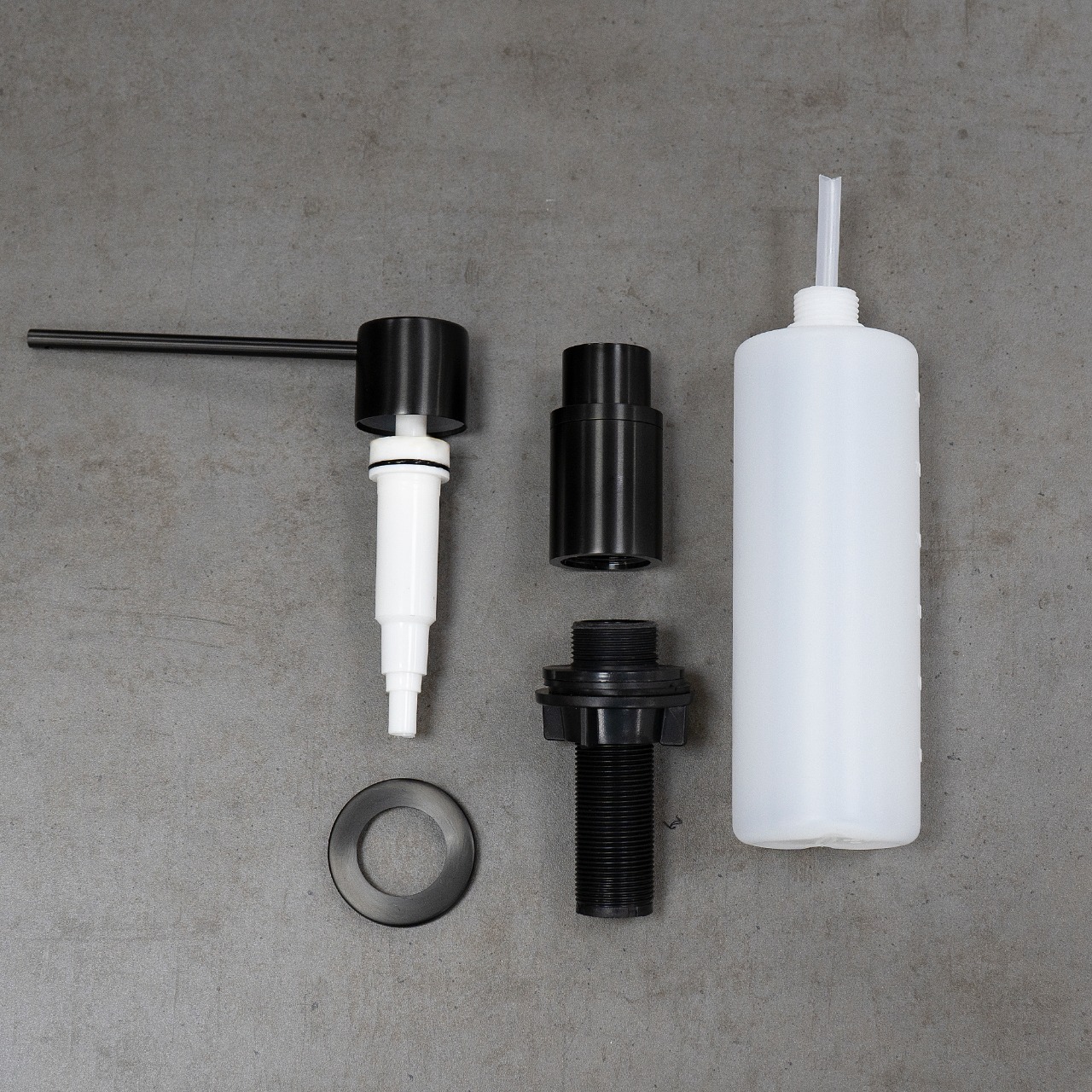 Expert Дозатор для жидких моющих средств, врезной, черный нано,LM, LM8203BLN