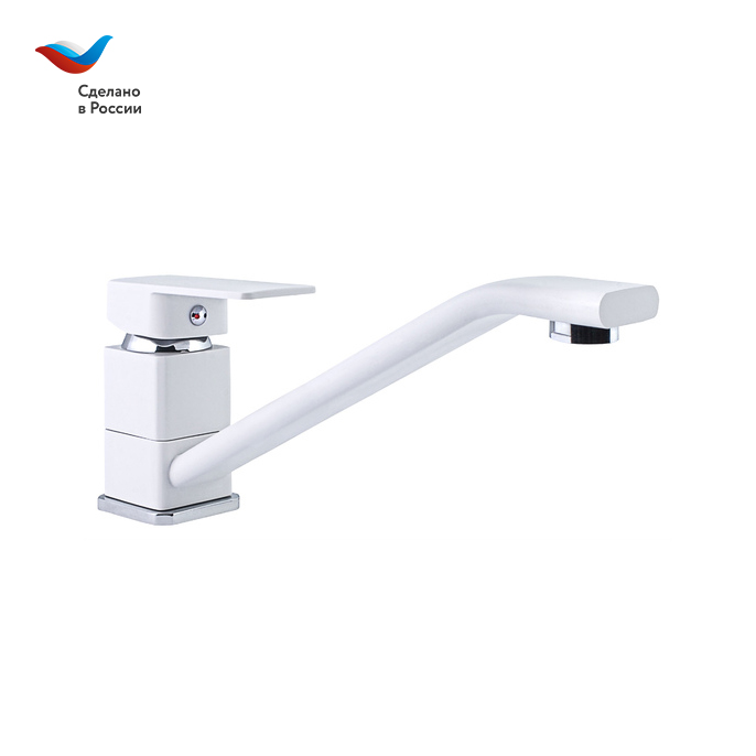 ЦВЕТ Смеситель для мойки,одноручный,Н21 белый, СЛАВЕН, Н2Б, ПОД ЗАКАЗ
