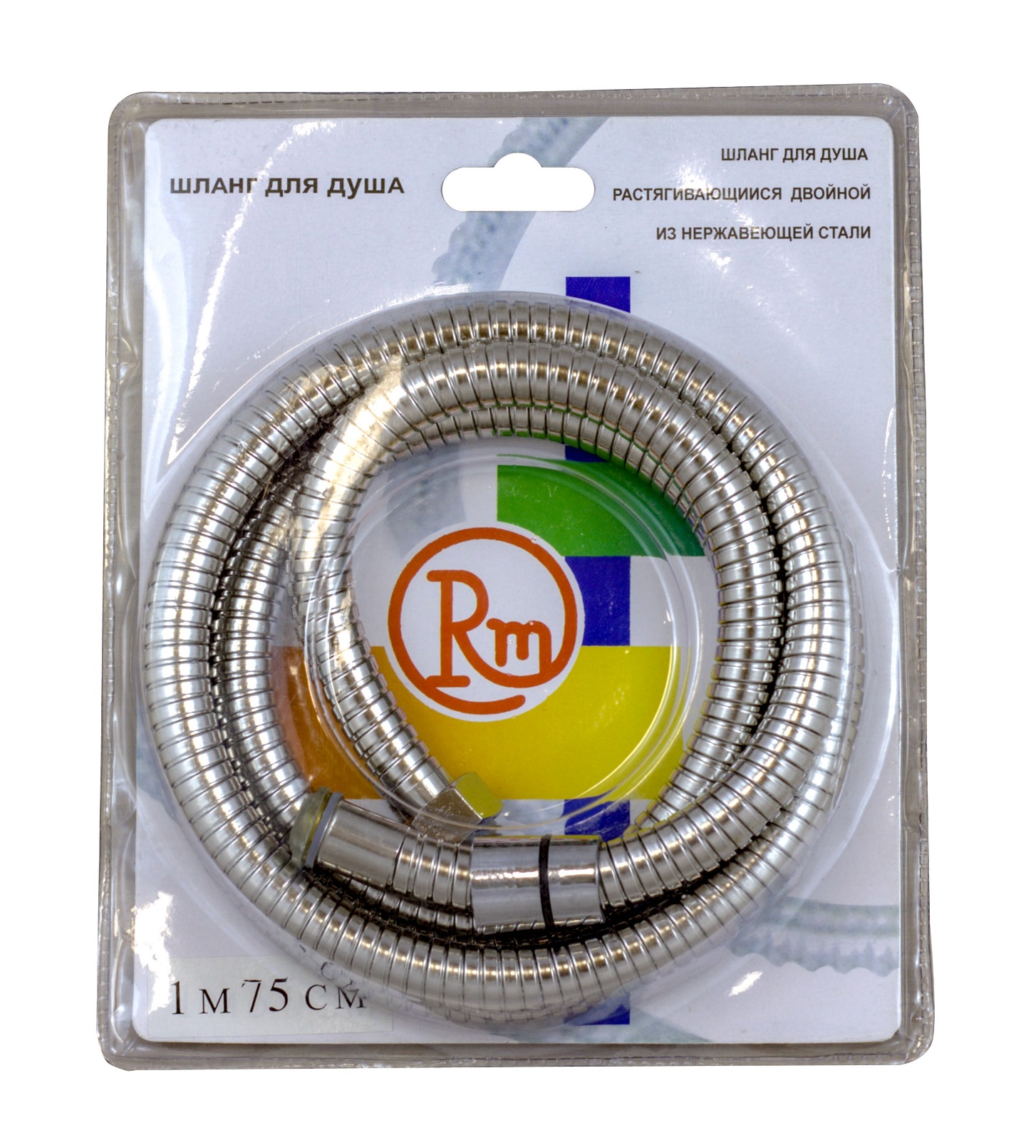 Шланг для душа RM растяжной 175-200 см 1,2"х1/2" (имп/имп) RM-175ii