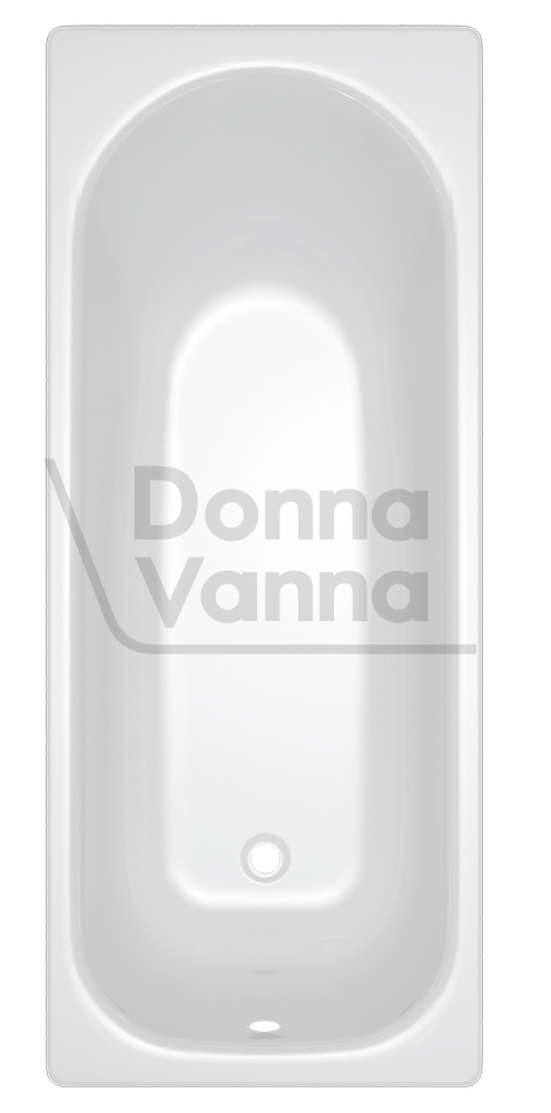 DONNA VANNA Ванна стальная 160x70x40 cм. с опорной подставкой,без ранта,белая орхидея, ф.Аула, ВИЗ