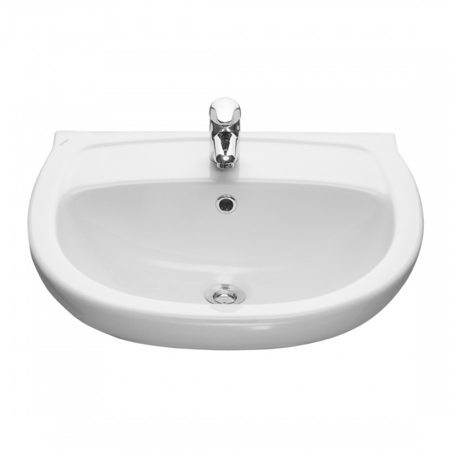 Умывальник "Версия" 56.5 см. с отв., с переливом, белый SANTERI Умывальник "Версия" 56.5 см. с отв., с переливом, белый SANTERI