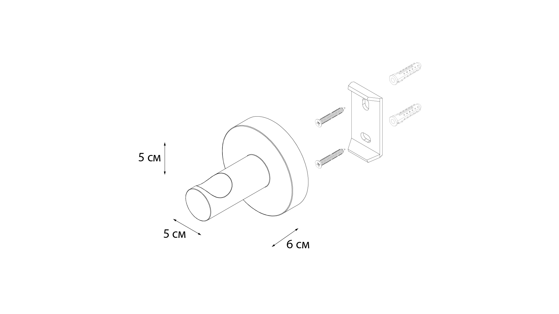 Крючок одинарный золото-сатин FIXSEN Comfort Gold (FX-87005)