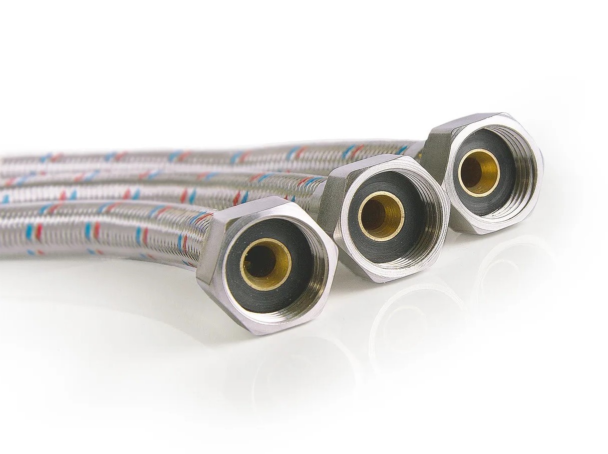 Подводка гибкая ПрофСан для воды, с полимерным покрытием, 180 см 1/2-1/2 гайка-гайка PS-WP-FF180