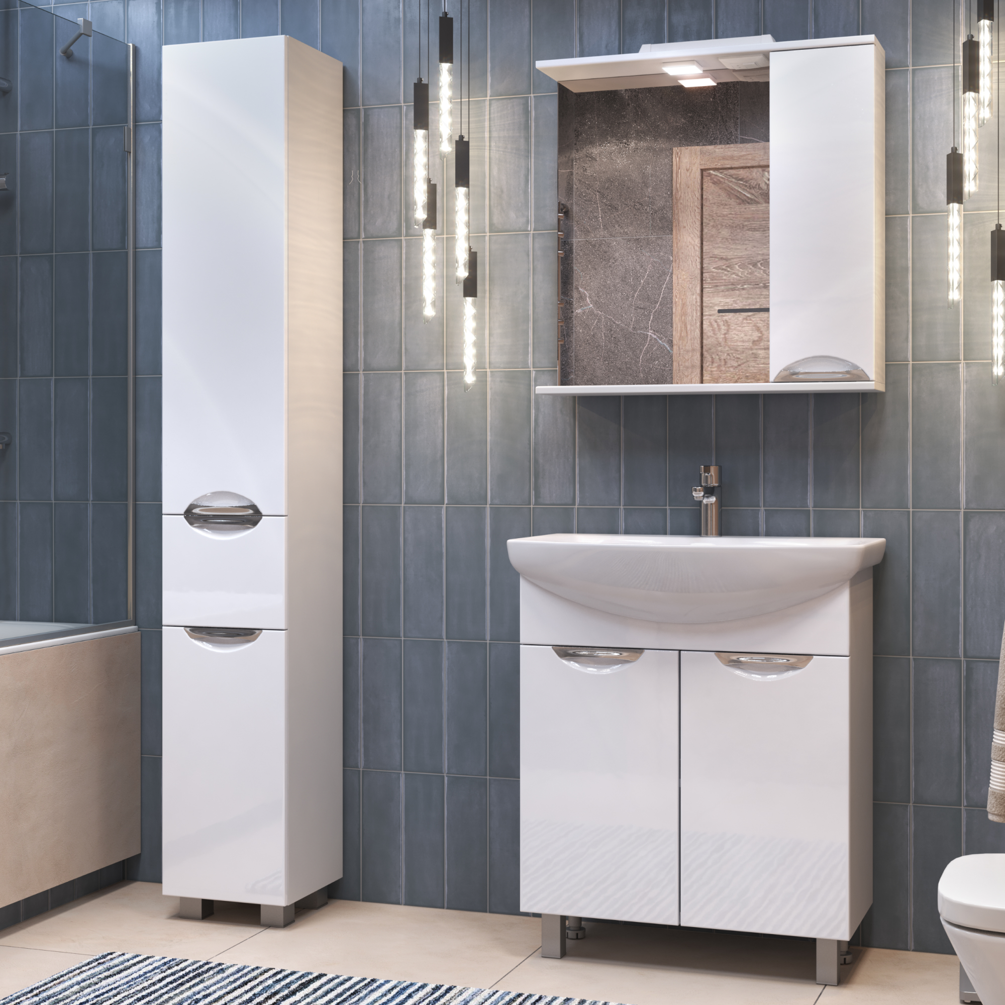 Зеркало со шкафом VIGO Callao 70 подвесное белый (z.CAL.70.R.El) Зеркало со шкафом VIGO Callao 70 подвесное белый (z.CAL.70.R.El)