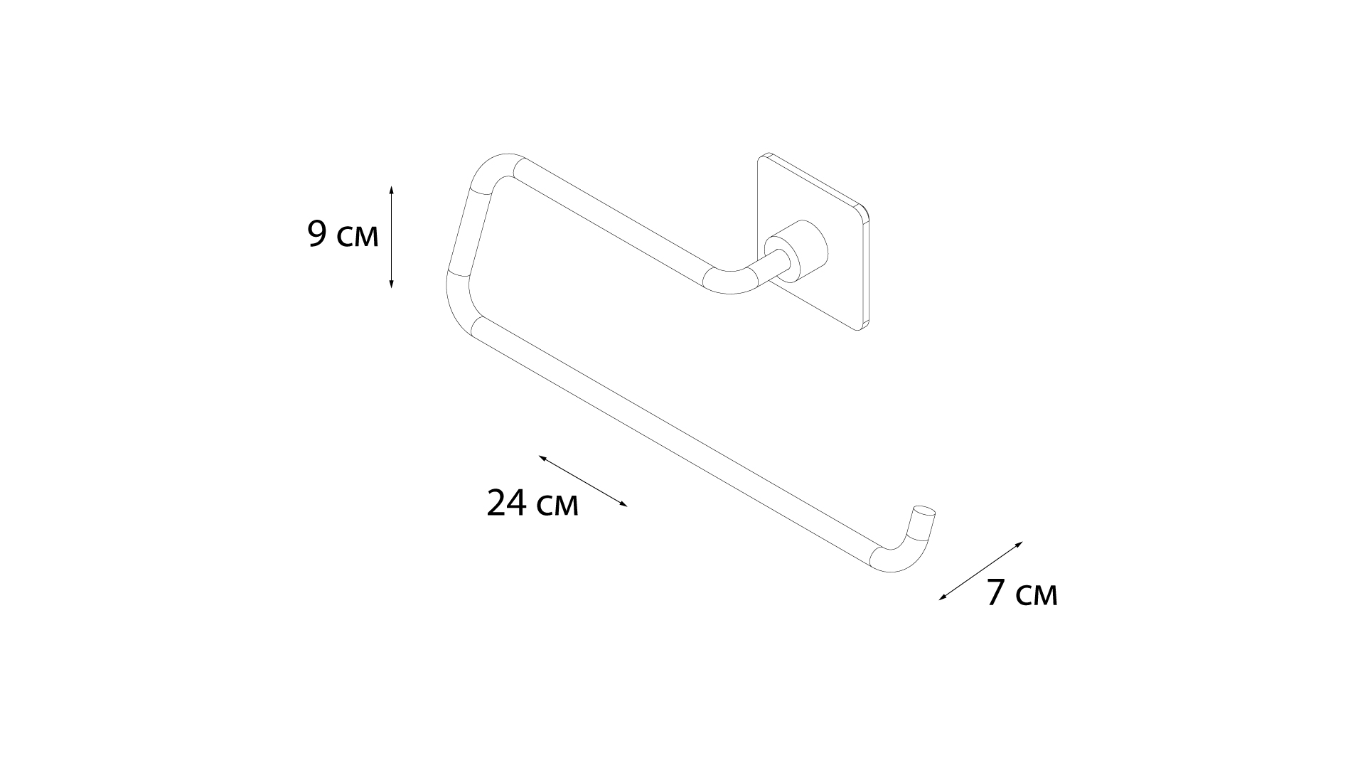 Держатель бумажных полотенец FIXSEN Square (FX-93110C) Держатель бумажных полотенец FIXSEN Square (FX-93110C)
