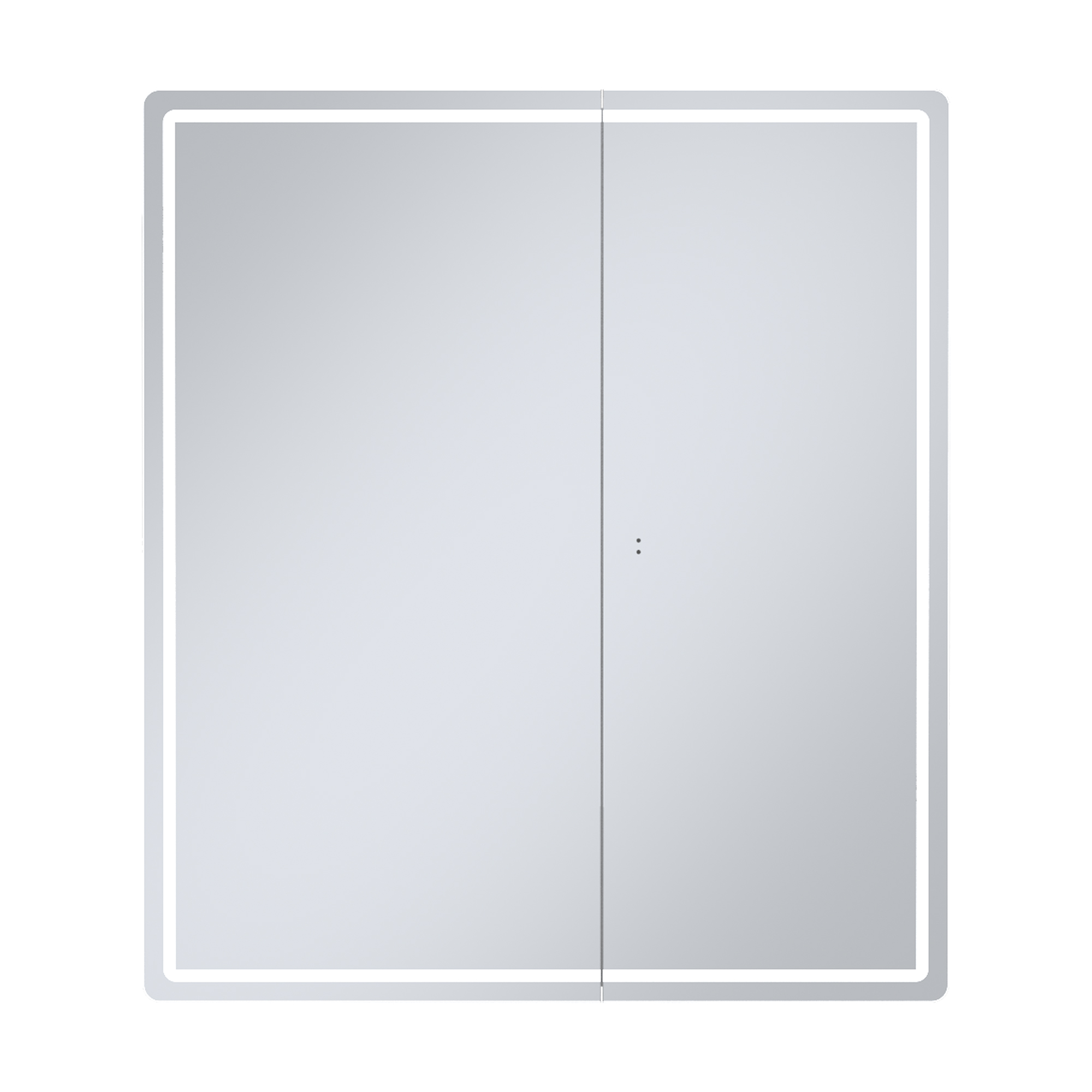 Зеркальный шкаф Геометрия Классик/Geometry Classic 70, в сборе, подвесной, белый