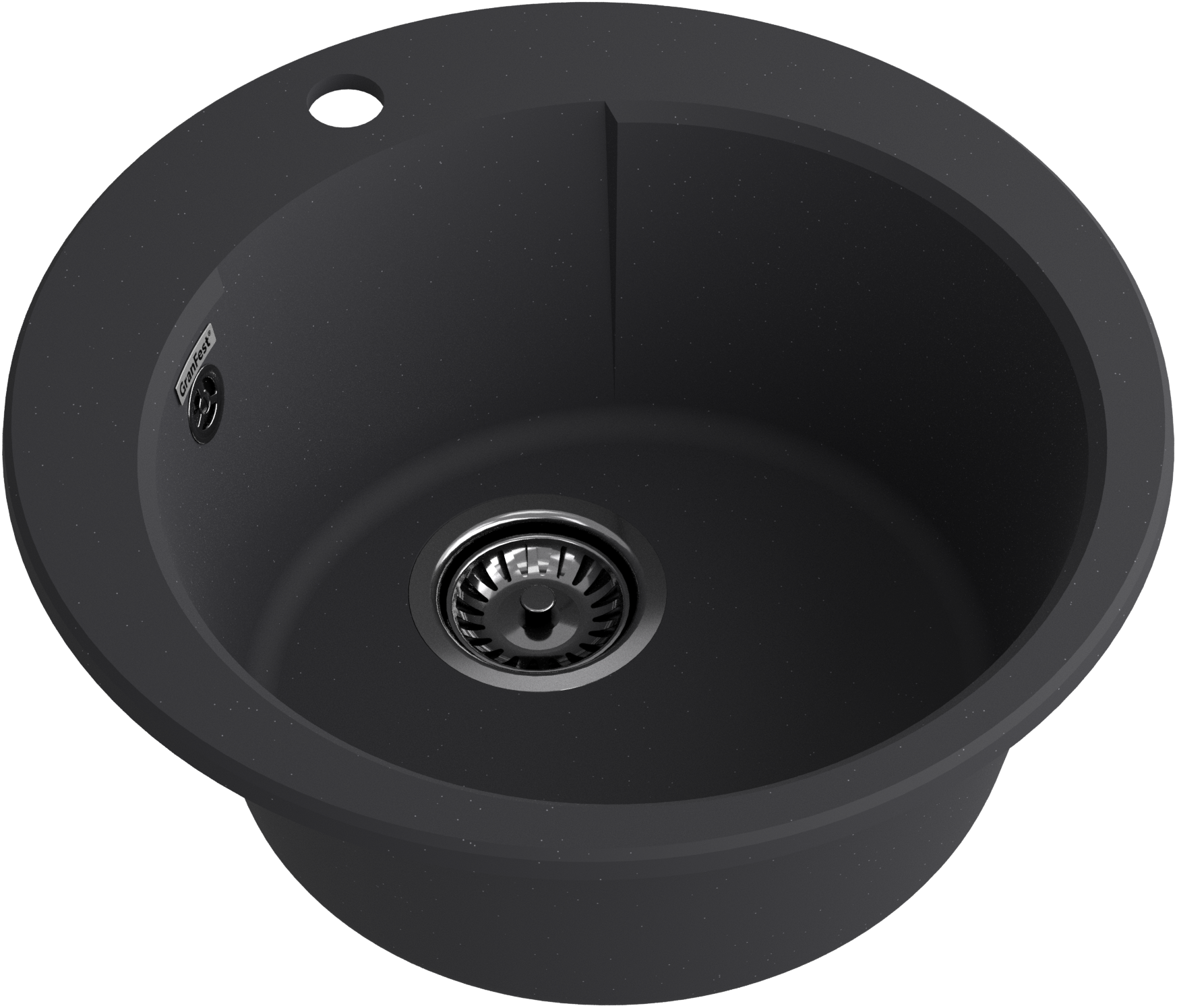 GRANFEST Мойка URBAN 649  1-чаша D-490мм черный арт.GF-UR- GRANFEST Мойка URBAN 649  1-чаша D-490мм черный арт.GF-UR-
