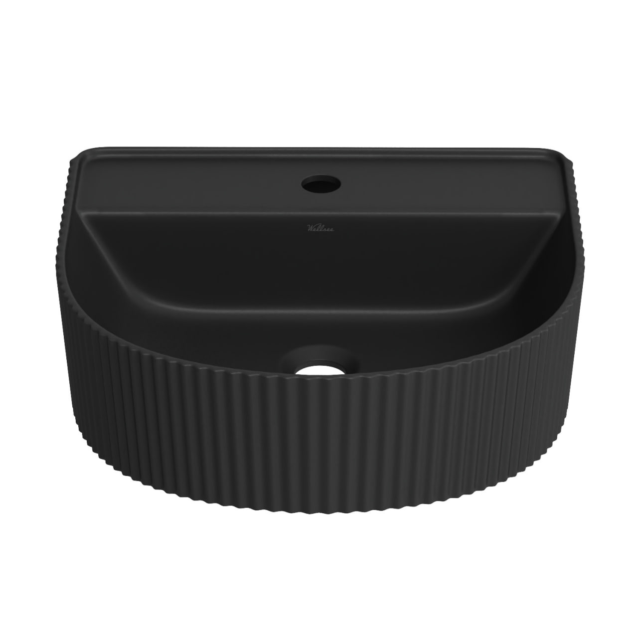 Накладная или подвесная раковина для ванной Wellsee Festive Fox 317308000: полукруглая раковина, шир