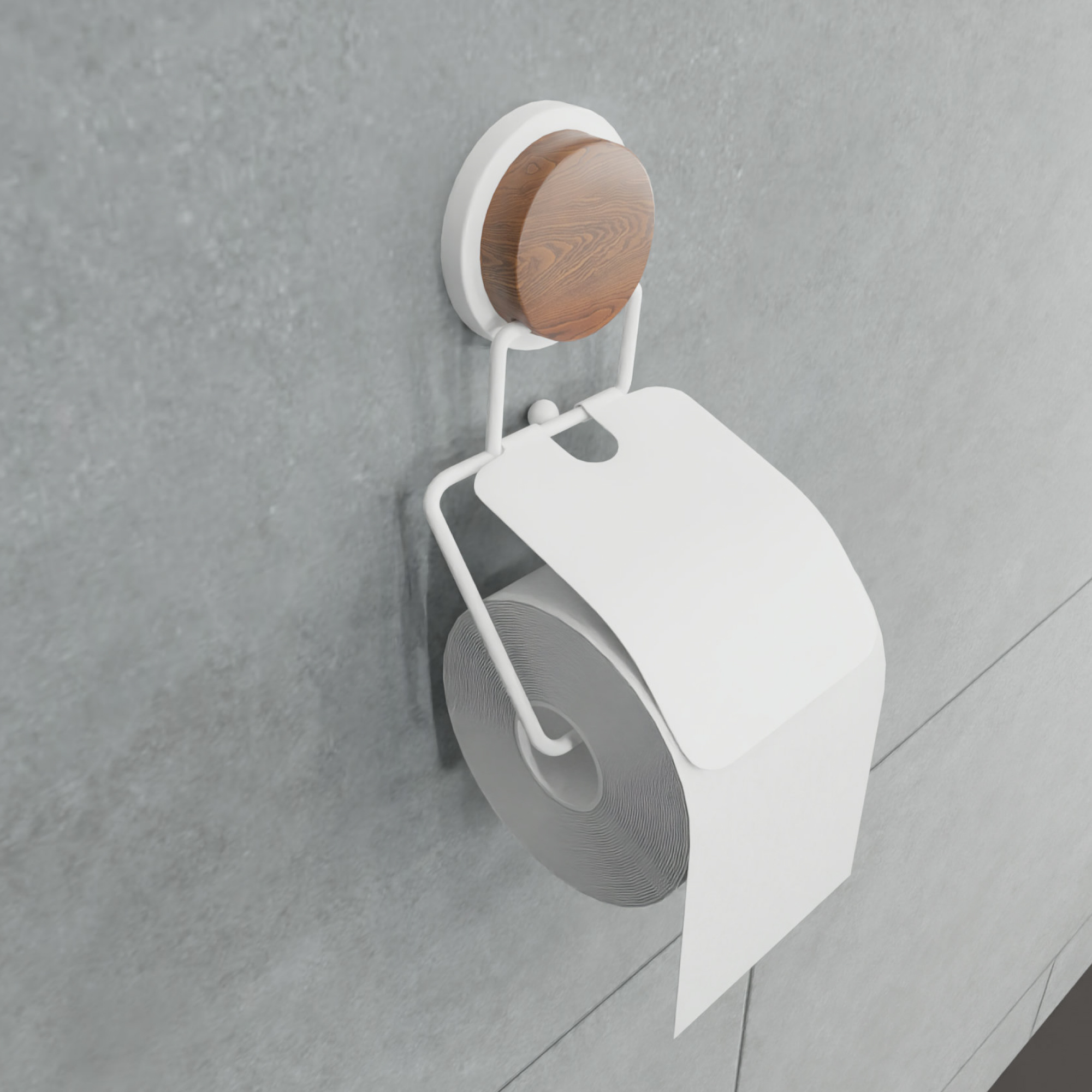 FIXSEN "ФОКУС БЕЛЫЙ / MAGIC WHITE" Бумагодержатель с крышкой FX-47010