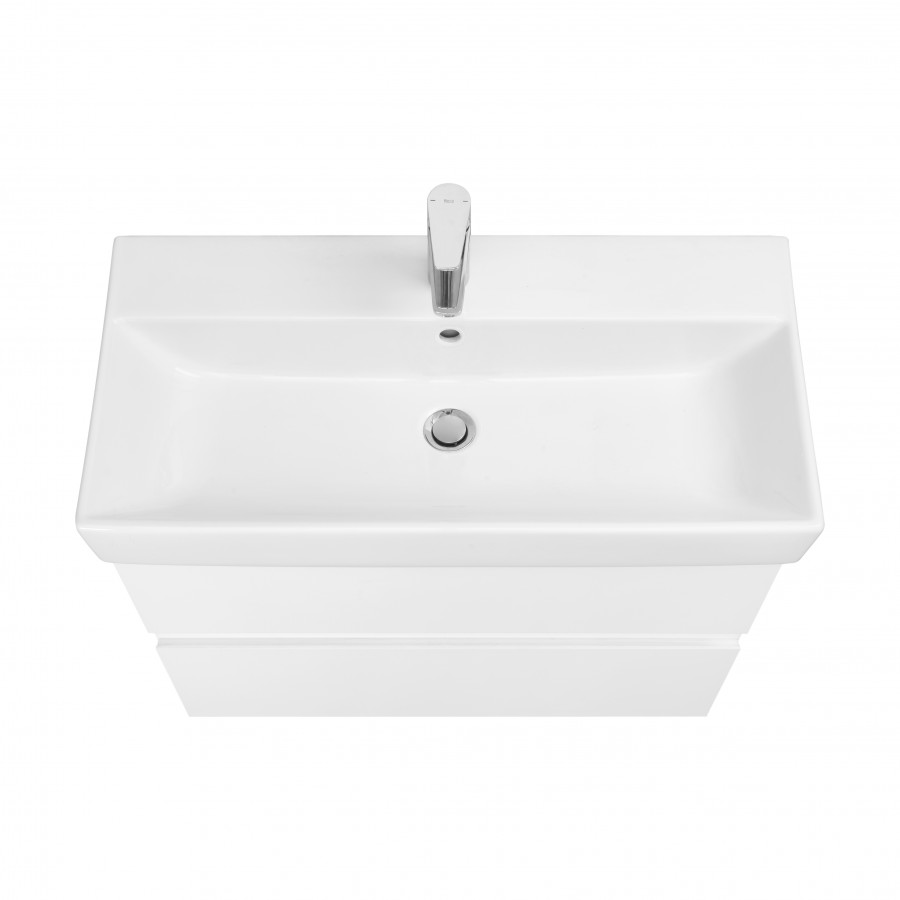 OLETA Тумба под раковину Oleta 80, 2 ящ., белый глянец