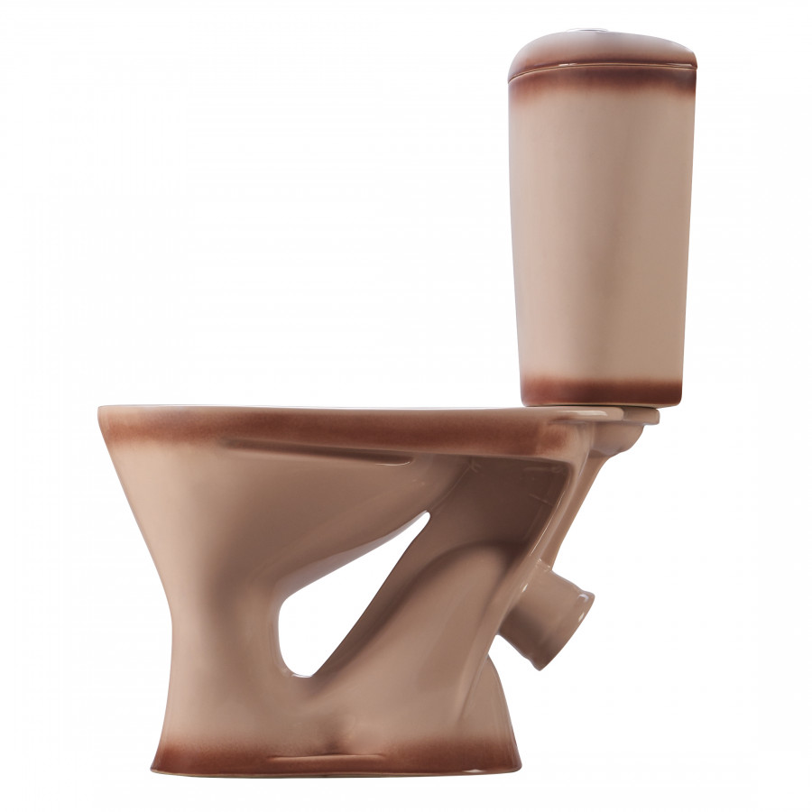 Унитаз-компакт "Версия" наклонный выпуск, с кнопочной арматурой и сиденьем, бежевый  SANTERI Унитаз-компакт "Версия" наклонный выпуск, с кнопочной арматурой и сиденьем, бежевый  SANTERI