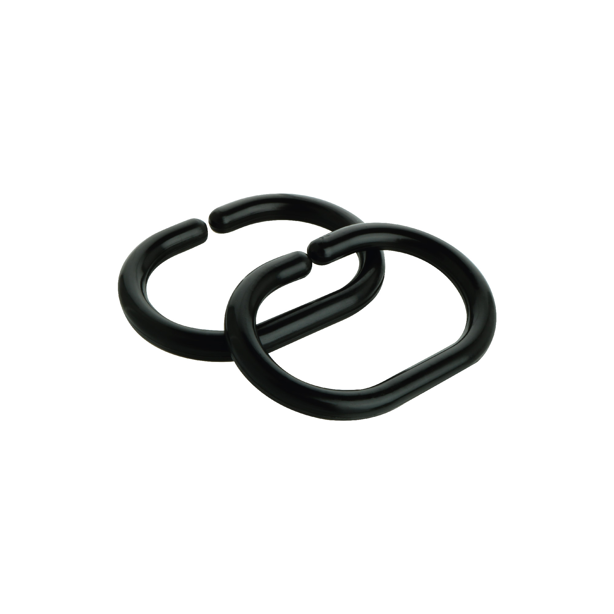 Кольца для шторки Fixsen, черные, 12 шт, FX-1000B Кольца для шторки Fixsen, черные, 12 шт, FX-1000B