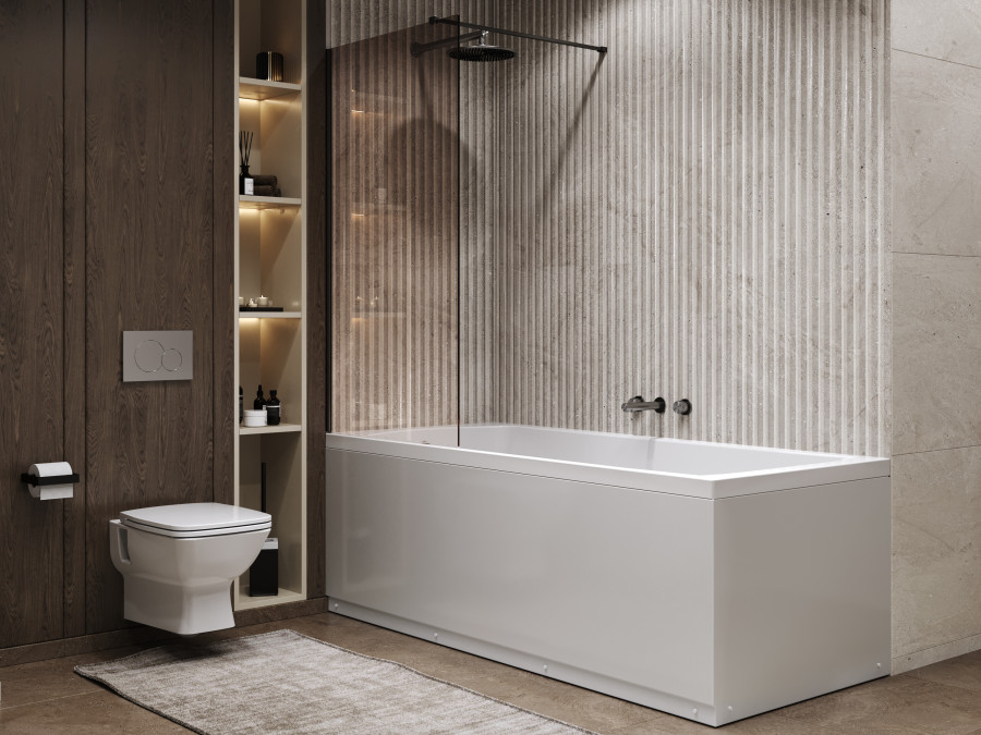 ФИДЖИ Ванна акриловая 180х80 см., без монтажного комплекта, САНТЕК