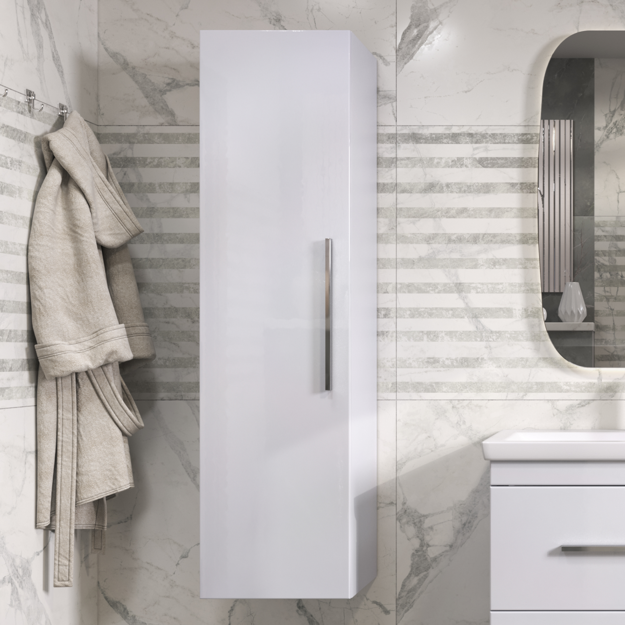 Шкаф-пенал VIGO Land 40 подвесной белый (022) Шкаф-пенал VIGO Land 40 подвесной белый (022)