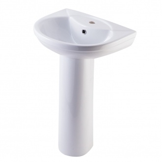 КОМФОРТ Умывальник 51 см с отверстием (ФЕЯ+), белый ROSA