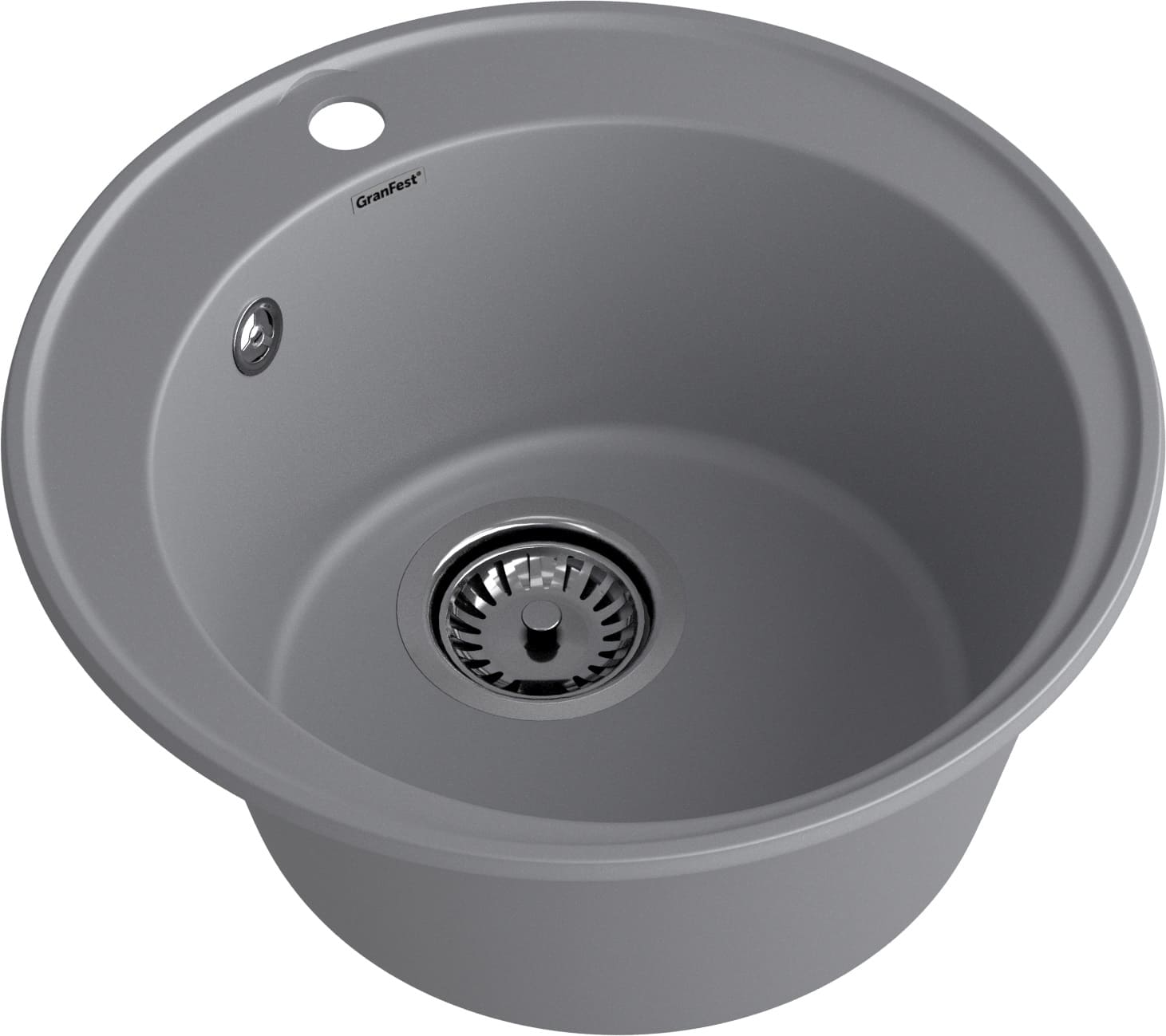 GranFest QUARZ (ECO-08) Мойка чаша D=480мм (темно-серый) GranFest QUARZ (ECO-08) Мойка чаша D=480мм (темно-серый)