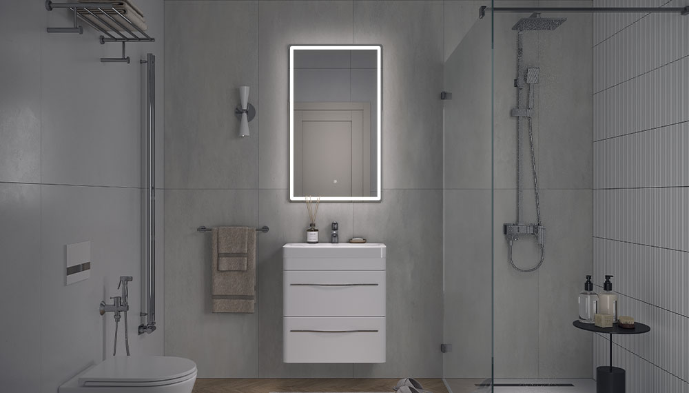 Тумба под раковину VELVEX Jill 600-0-2 (9595) навесная белый матовый