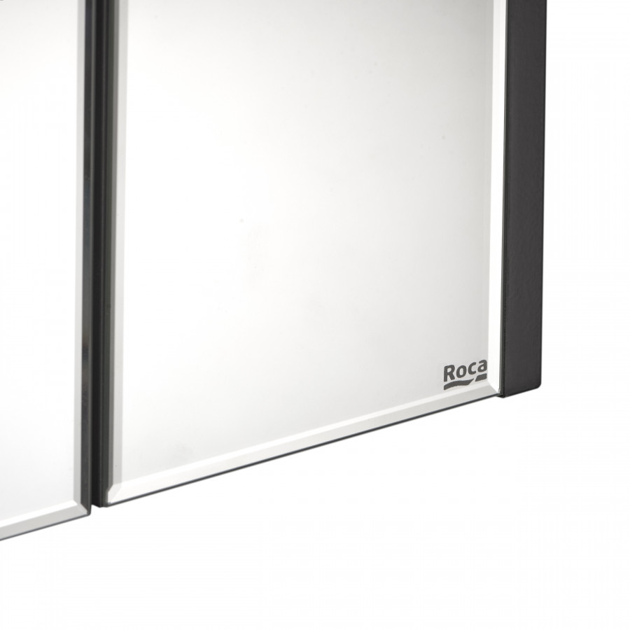 RONDA Зеркальный шкаф 70, белый глянец/серый матовый, ROCA