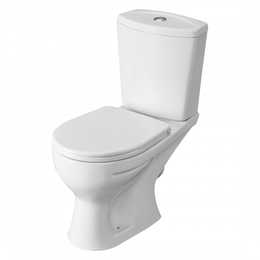 Унитаз-компакт "Ультра" косой выпуск, с кнопочной арматурой и сиденьем  SANTERI Унитаз-компакт "Ультра" косой выпуск, с кнопочной арматурой и сиденьем  SANTERI