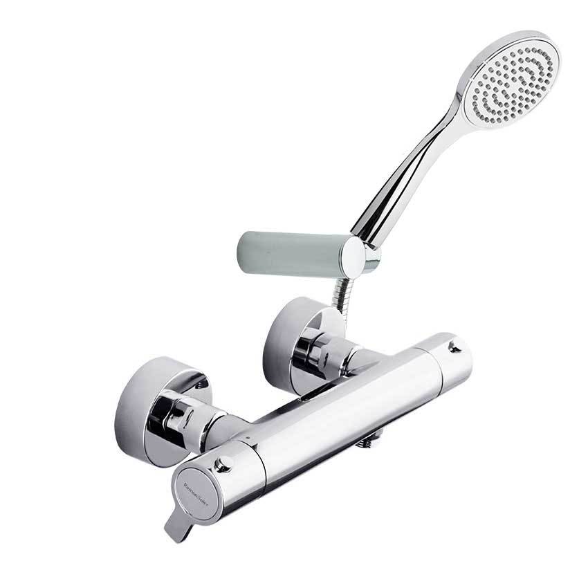 Термостатический смеситель для душа наружнего монтажа с душевым комплектом BLAUTHERM 943404T1