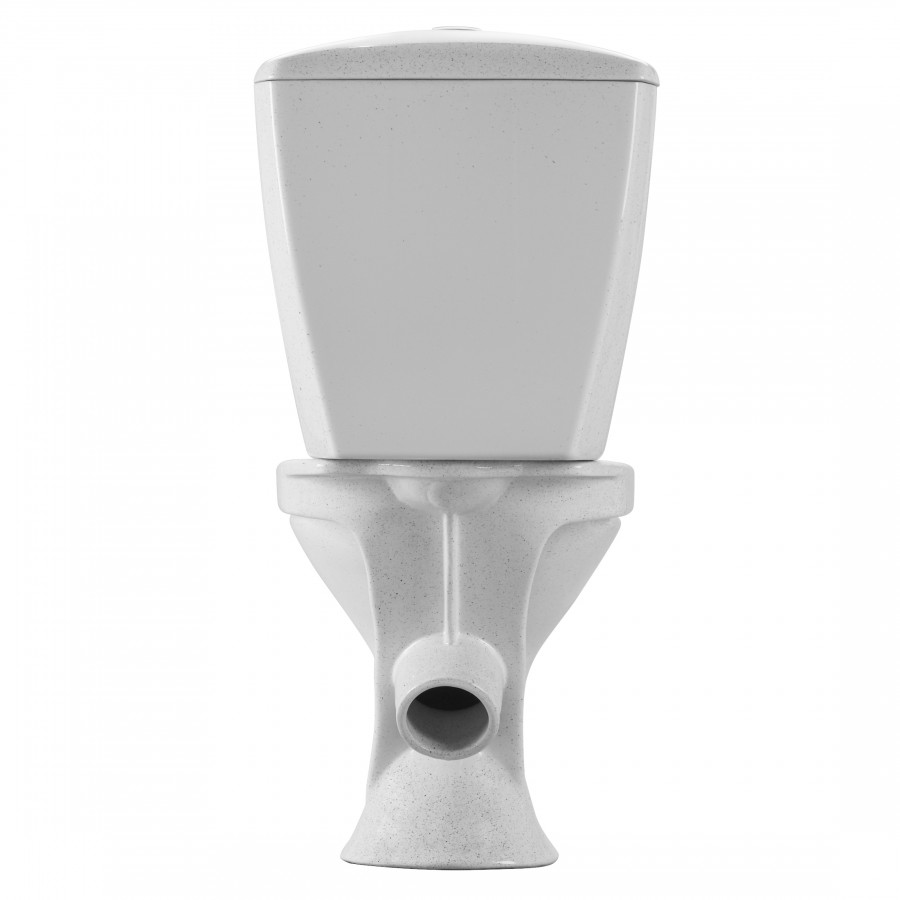 Унитаз-компакт "Версия" наклонный выпуск, с кнопочной арматурой и сиденьем, крап на белом  SANTERI Унитаз-компакт "Версия" наклонный выпуск, с кнопочной арматурой и сиденьем, крап на белом  SANTERI