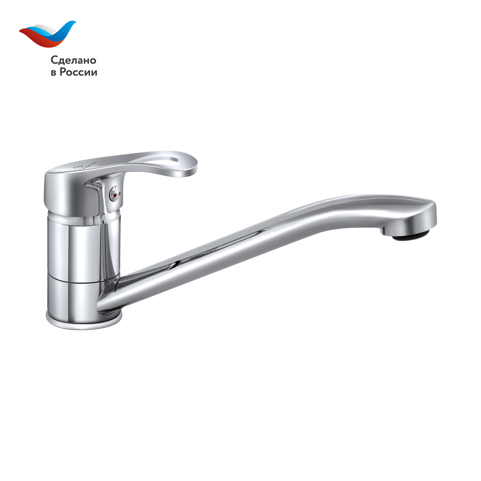 ДАЧА Смеситель для мойки с длинным изливом, одноручный, СЛАВЕН, Б21