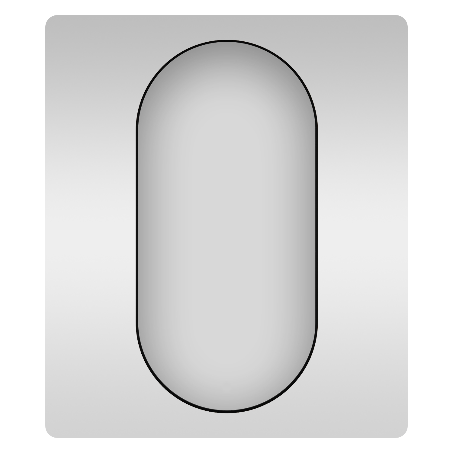 Овальное зеркало, 50*90 / 90*50 см