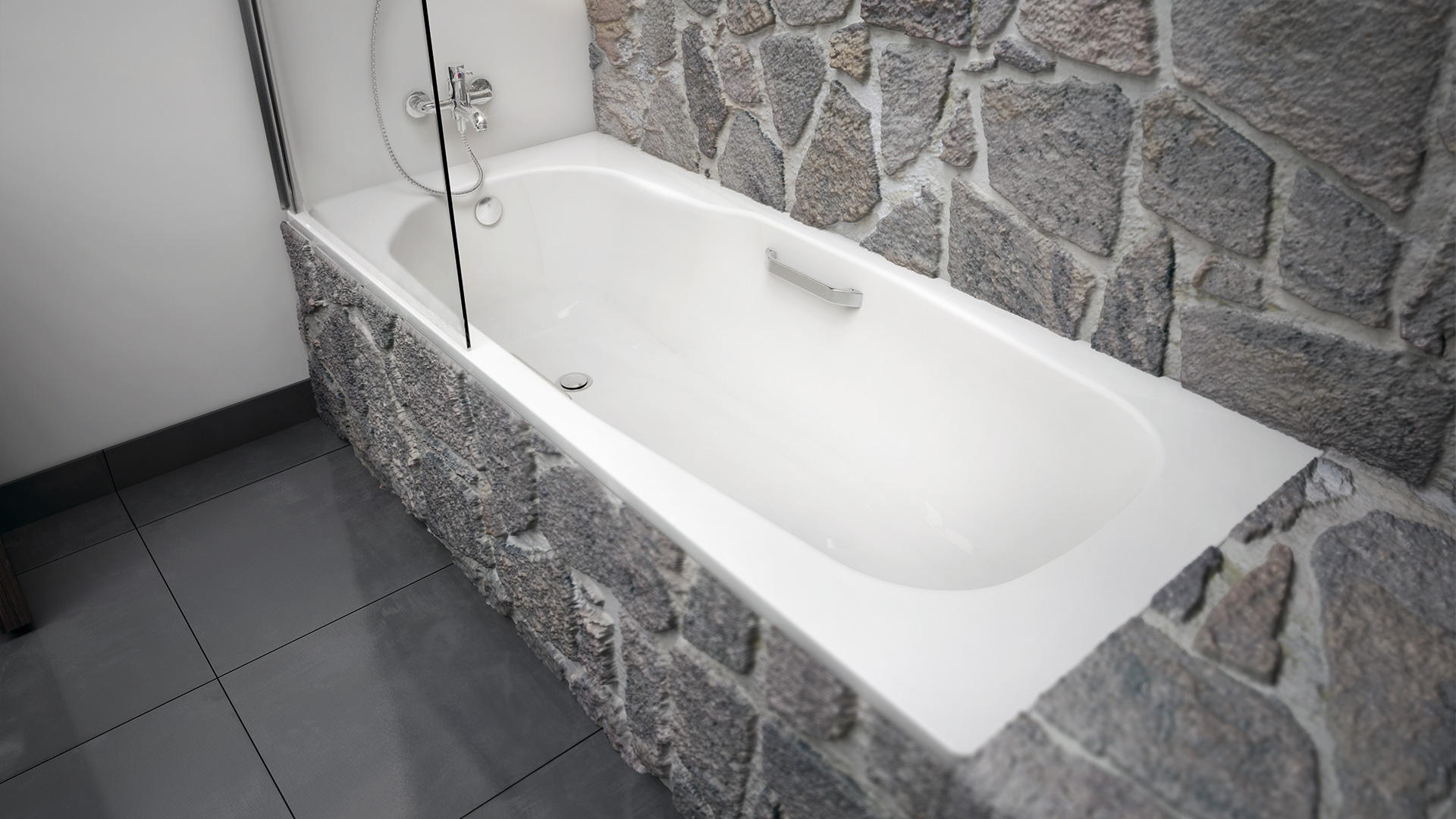 Ванна стальная BLB ATLANTICA B80A с отверстиями для ручек 1800х800 мм (B80AS2001 handles)